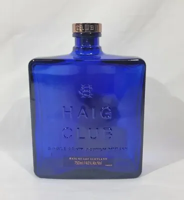 EMPTY Haig Club Scotch Bottle Cobalt Blue • $9