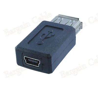 USB 2.0 A Female To Mini B 5 Pin Female Adapter Converter Buy 2 Get 1 Free • $4.98