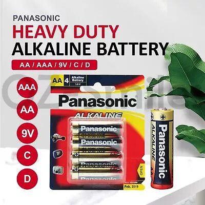 Panasonic AA AAA 9V C D 1-20 Batteries 1.5V Heavy Duty Battery Alkaline • $16.99