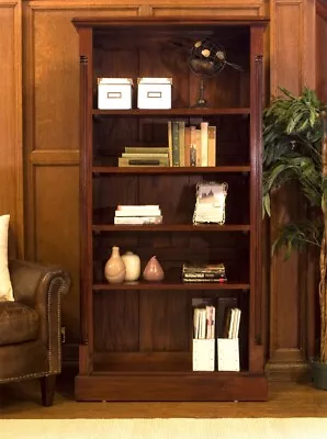 £0.99 • Buy Baumhaus LA ROQUE Solid Mahogany Tall Open Bookcase  / Storage (IMR01A) SRP £799