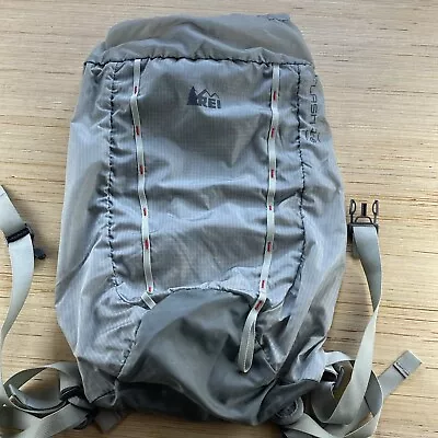 REI Co-Op Flash 18 Backpack Grey Hiking Camping Super Lightweight Bag • $22