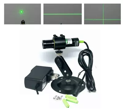 532nm 10/50mw Green Laser Dot/Line Module 18x75mm With 5V Power Adapter • £24