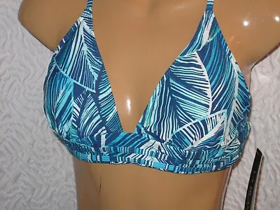 La Blanca Women's Blue Halter Criss Cross Swimsuit Bikini Top 10/14/16 • $22