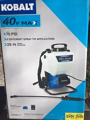 Kobalt 40 Volt Max Backpack Chemical Sprayer 4 Gallon Capacity Up To 70 Psi  • $158.49