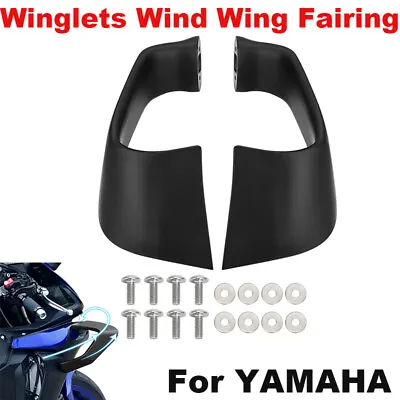 Winglets Wind Wing Fairing Kit  For YAMAHA YZF-R1 R1M 2015-2022 YZF-R6 2017-2022 • $168.92