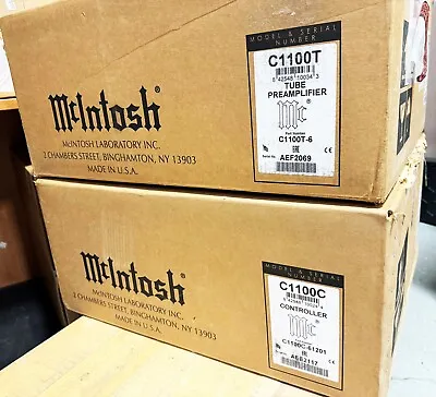 McIntosh C1100 Analog Tube Preamplifier  W/ Original Boxes Manual Remote • $8549.99