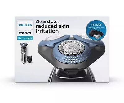 Philips Norelco Shaver 6500-Wet & Dry Electric Shaver Heads And Travel Case. • $50