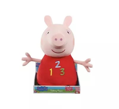 Peppa Pig 123 Plush 14 Inch Peppa Soft Toy With 4 Cute Phrases - SALE • $30