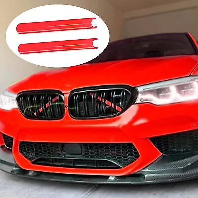 2pcs Red Car Front V Brace Grill Trims Strips Cover For BMW 1 2 3 Series F20F30 • $18.92