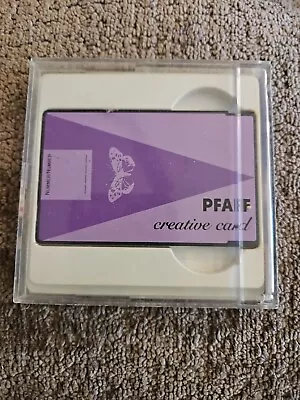 PFAFF My Own Personal Design Book Machine Embroidery Re-Writable Creative Card • $11.50