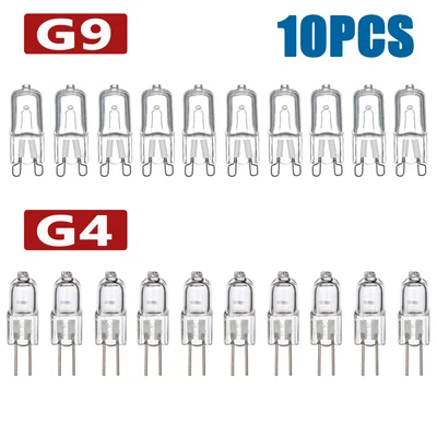 £4.09 • Buy 10x G4 10W 20W Halogen Bulbs G9 25W 40W 60W Watt Replace Light Lamp Warm White
