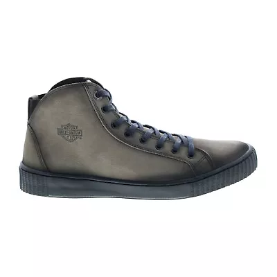 Harley-Davidson Barren D93650 Mens Gray Leather Lifestyle Sneakers Shoes • $56.99