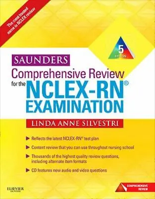$5.89 • Buy Saunders Comprehensive Review For The NCLEX-RN Examination, 5th Edition