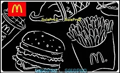 McDONALD FRENCH FRIES BURGER COFFEE CONTOUR DISPLAY RARE COLLECTIBLE GIFT CARD • $3.61