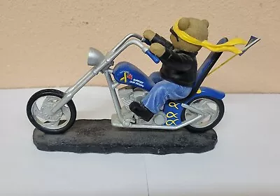 Born To Ride Collection - We Support Our Troops  - Motorcycle Bear Figurine • $5.95