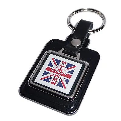 Keep Calm And Carry On - Union Jack Key Ring  • £4.50
