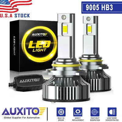 CANBUS 9005 LED Headlight Super Bright Bulb Kit White 200W 20000LM High/Low Beam • $45.99