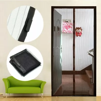 Magnetic Screen Door Mesh Curtain Durable Heavy Duty Mosquito Net Bug Hands Free • $8.74