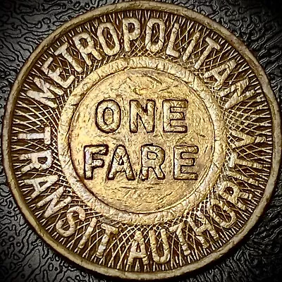 Metropolitan Transit Authority Token - One Fare  - Boston MA • $4