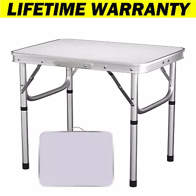 Folding Table Portable Fold Up Tables Camping Garden Party Trestle Dinner Table • £16
