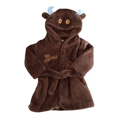 Baby Boys Girls Age 3-6 Months Fleece Gruffalo Dressing Gown Bath Robe • £5.99