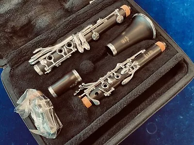 New YAMAHA Clarinet - YCL 450E W/left Hand Eb/Bb Key - SILVER Plate - SHIPS FREE • $1299