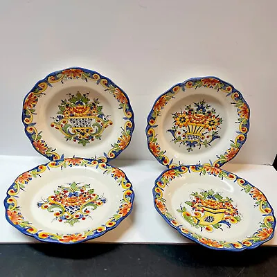 J. WILLFRED-C. SADEK’S Peint A La Main Four (4) Wall Plates 9” 445/DV Very Nice • $75