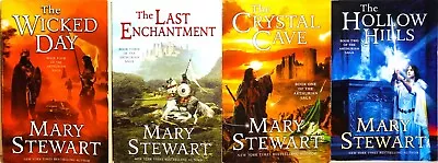 Lot Of 4 Mary Stewart (Ex-lib Trade Paperbacks) Hollow Hills Crystal Cave ... • $9.99