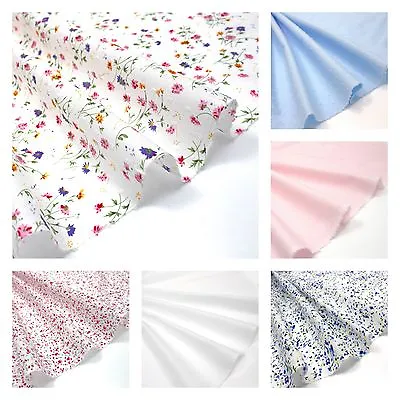 DOTTED SWISS CLIPPED COTTON EXTRA FINE LAWN Fabric DRESSMAKING NURSERY CHILDREN • £59.99
