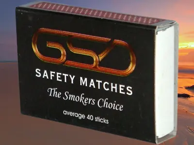 200 MEGA VALUE X GSD Safety Matches The Smokers Choice Average 40 Sticks Per Box • £4.45