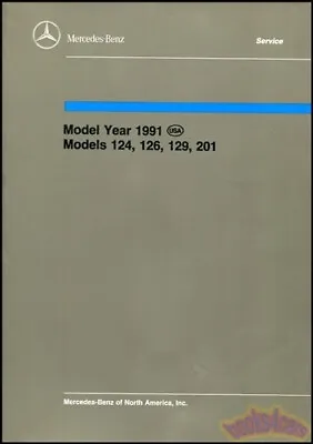 Mercedes 1991 Repair Shop Intro Manual To Service Training Book 129 126 124 201 • $49.95