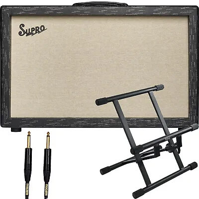 Supro 1933R Royale 50-Watt 2x12  Tube Guitar Combo Amp W/ Stand & Cable • $1702