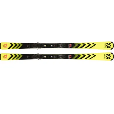 Skiing Ski Race Carve VOLKL Racetiger Sl Junior Pro+ Bindings 7.0 Vmotion Jr • $293.95