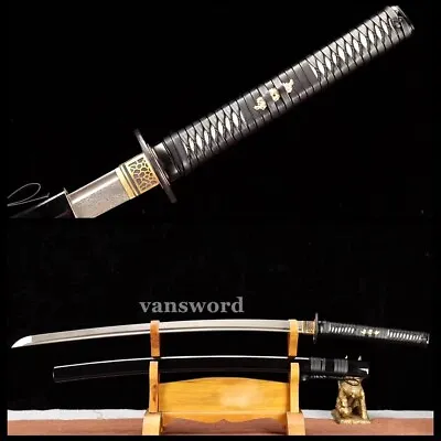 High Quality Damascus Katana Folded Steel Japanese Samurai Sword Sharp • $300.76