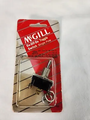 McGill  91-5198 BP-4 ON-OFF-ON 20A 125 VAC Toggle Switch Vintage Nos Screw • $7.99