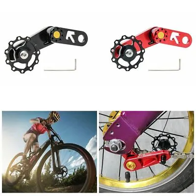 $15.82 • Buy Bike Chain Tensioner Single Speed Oval Chainring Converter Bicycle Accessories
