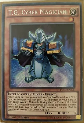 YuGiOh T.G. Cyber Magician Secret Rare 1st Edition LC5D-EN205 • $9.60