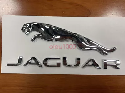 2x Chrome Jaguar Logo Emblem Rear Badge Decal XF XJ XK XJR XJS E X S TYPE • $16.79