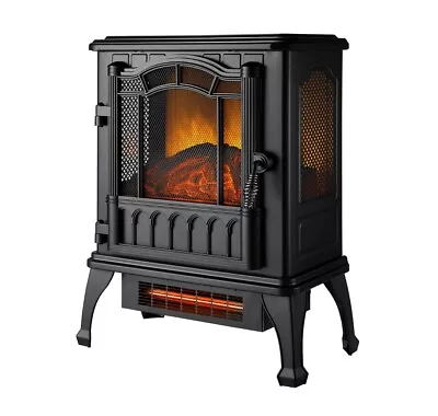 Mainstays Black 1500w 2-Setting 3D Electric Stove Heater With Life-like Flame • $14.39