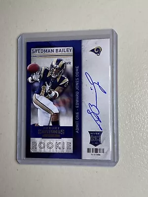 Stedman Bailey 2013 Panini Contenders Rookie Ticket Auto #233 RC Rams • $5.99