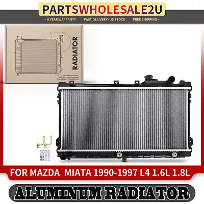 Aluminum Radiator For Mazda Miata 90-97 1.6L 1.8L With Transmission Oil Cooler • $75.99