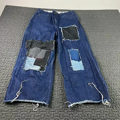 Vintage Ben Davis Jeans Mens 34x32 (32x27) Blue Denim Wide Leg Baggy Skater Y2K • $29.99