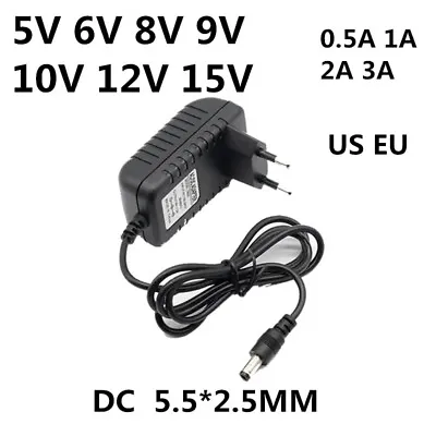 AC 110-240V DC 5V 6V 8V 9V 10V 12V 15V 0.5A 1A 2A 3A Universal Power Adapter • $12.45