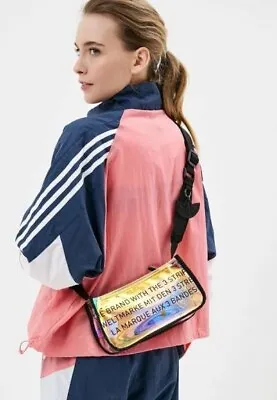 Adidas GN2123 Transparent Mini Airliner Crossbody Bag Purse • $188.01