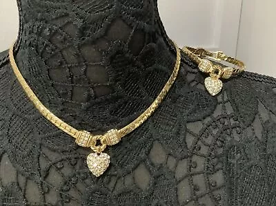 Vintage Swarovski SAVVY Crystal Rhinestone Earrings Bracelet Necklace Set • $134.50