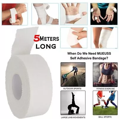 Gauze Tape Elastic Bandage Medical Premium Adhesive Tape Emergency Tool • $7.66