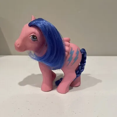 Vintage My Little Pony G1 Firefly Pegasus 1984 Pink Lightning Bolts MLP • $17