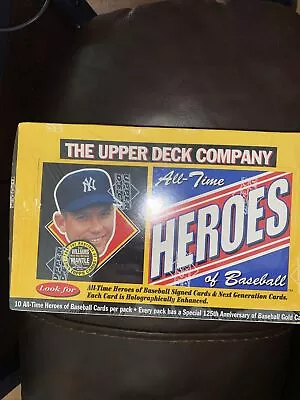 1994 Upper Deck All Time Heroes Of Baseball MANTLE AUTO? Sealed  HOBBY Box • $249.99