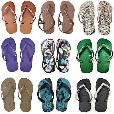 Havaianas Flip Flops Mens Ladies Womens Rubber Beach Pool Thong Sandals Summer • £9.99