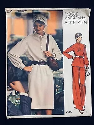 Vogue Americana Anne Klein Sewing Pattern #2990 Dress Pants Uncut 14 • $19.99